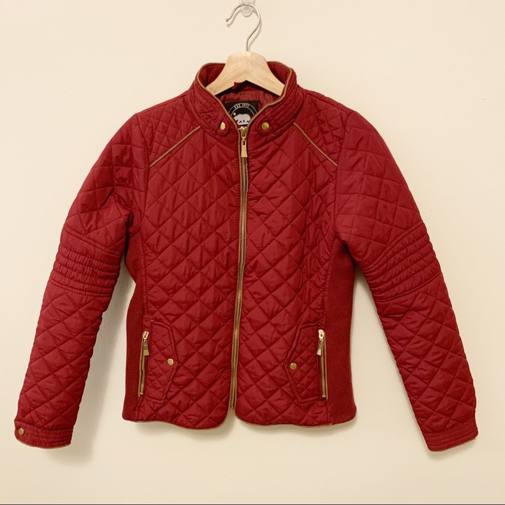 Red Quilted Jacket